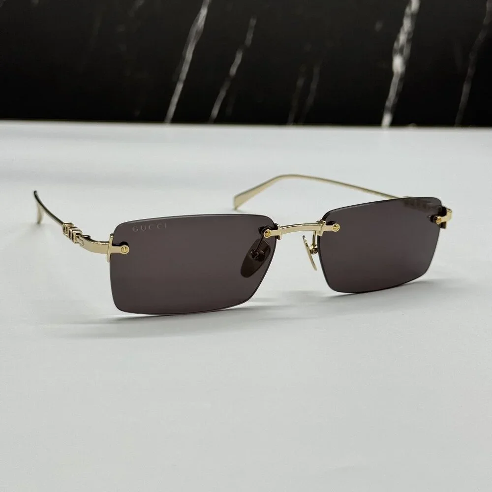 NEW GUCCI SUNGLASSES GOLD MEN EYEWEAR GUCCI GG1941S 001